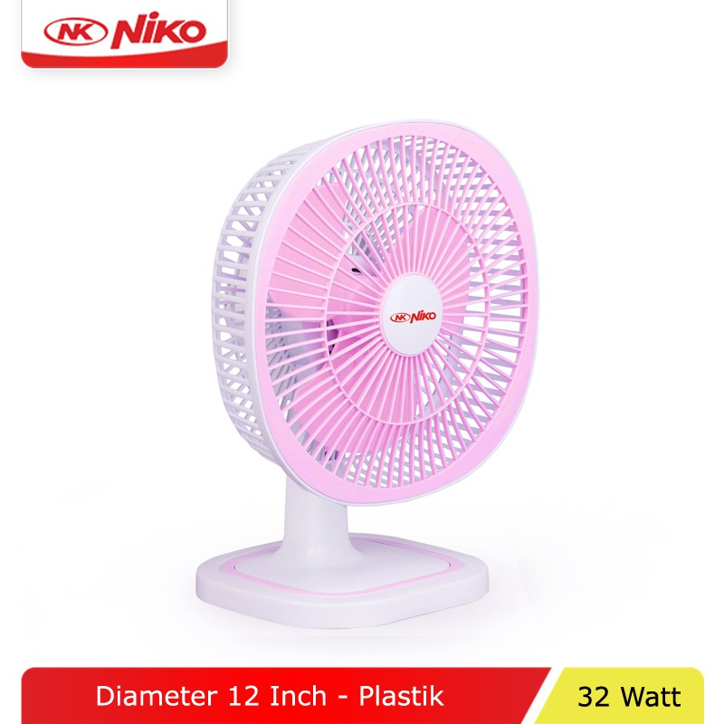 NIKO Kipas Angin Meja 12&quot; NKD 1201 | Kipas Angin Meja 12 Inch Niko NKD-1201 | Desk Fan Diameter 12&quot; atau 30 cm | Kipas Mini Terbaru | Kipas meja Desk fan 12&quot; kipas duduk | FMS