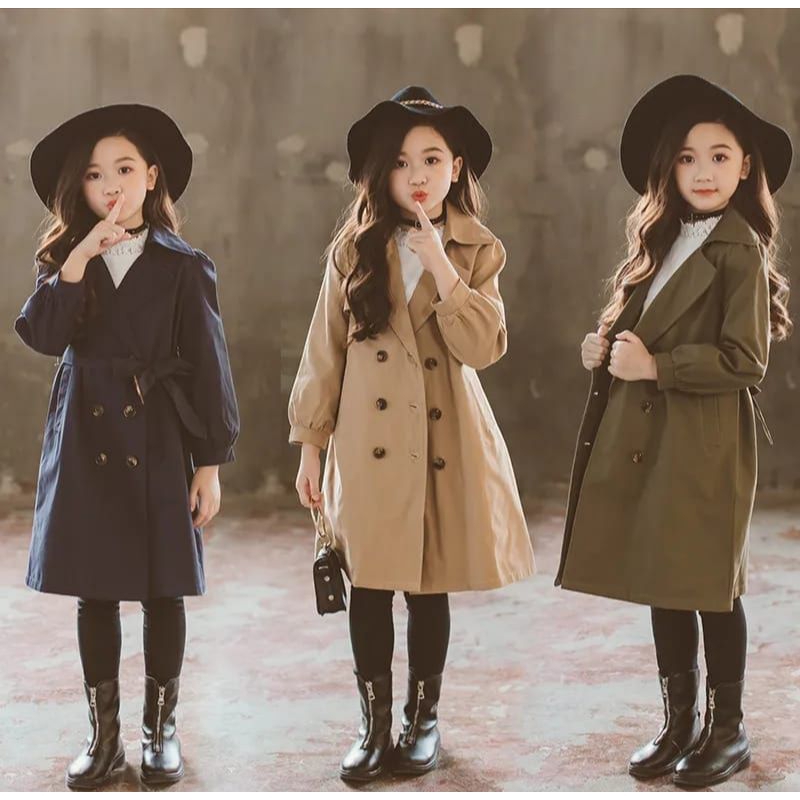 Jaket Blazer Panjang Anak-Anak Koreaan Musim Dingin