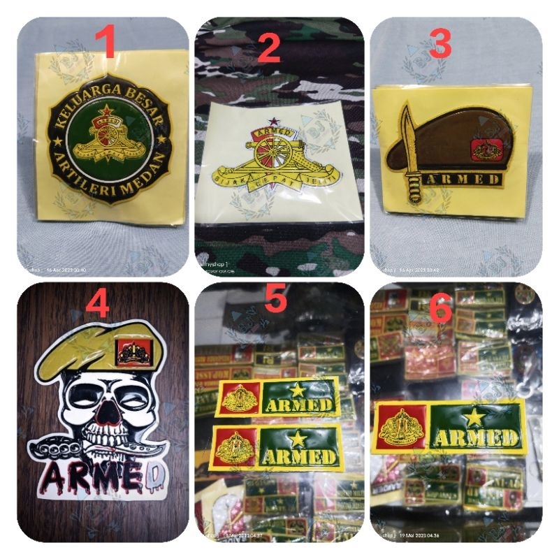 

stiker timbul embos armed