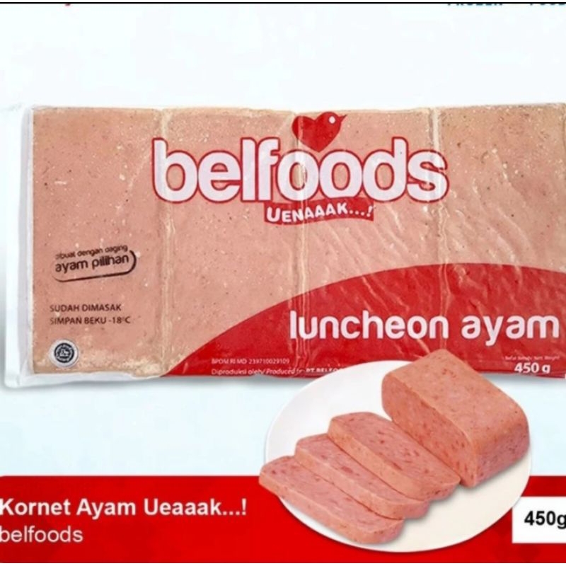 

Belfoods Luncheon Ayam 450gr Kornet Ayam