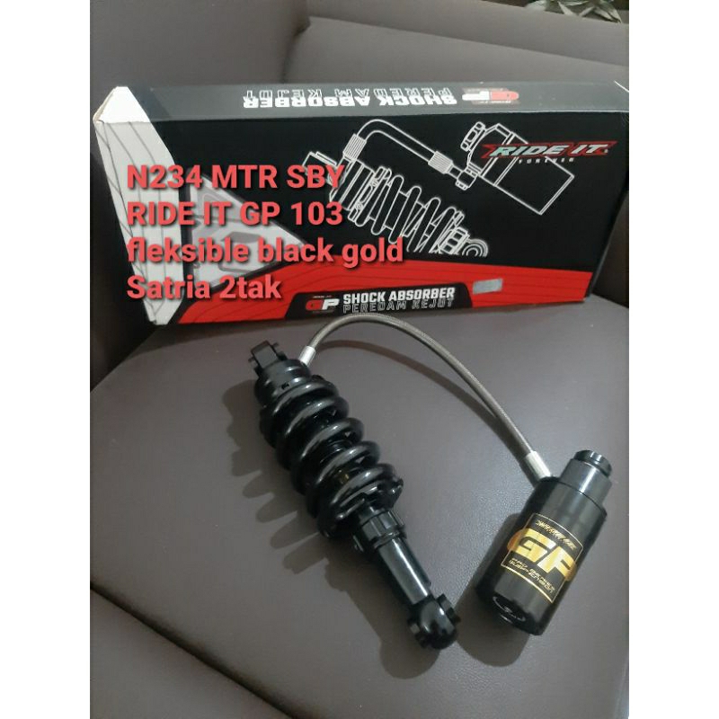 monoshock RIDE IT GP 103 Black gold Satria 2 tak satria hiu