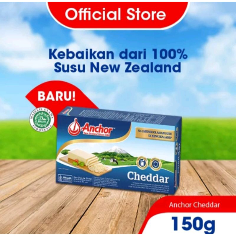 

Anchor Cheddar block 150gram