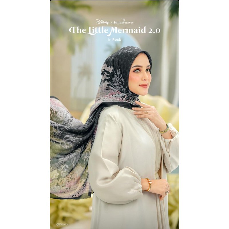 TERBARU (FIX DAPAT) The Little Mermaid 2.0 by Buttonscarves x disney BESTSELLER JENNY BAG BY PASTI D