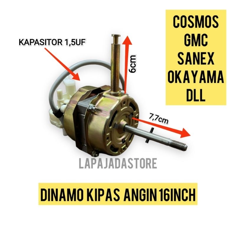 DINAMO KIPAS ANGIN BERDIRI UMUM COSMOS, GMC,NATIONAL DLL