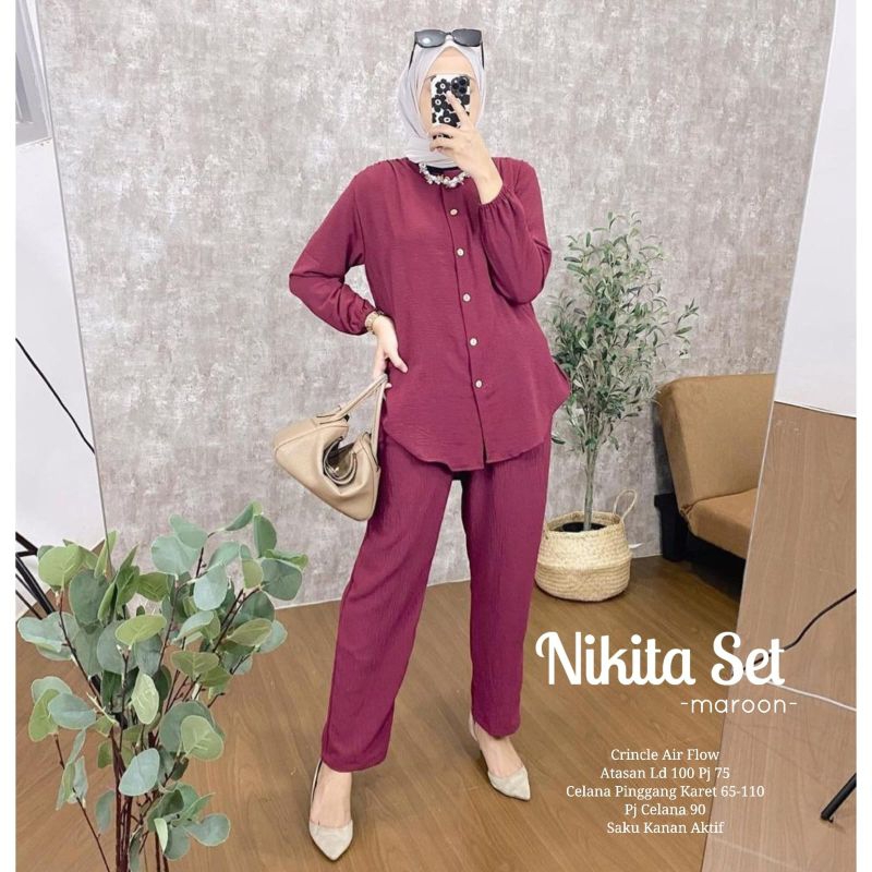 NIKITA SETELAN BAJU WANITA TERBARU