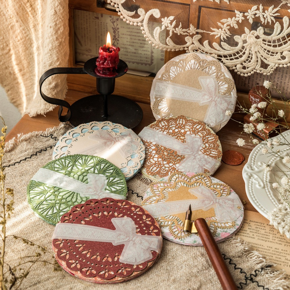 

[Artopia] 30 Lembar Kertas Dekorasi LACE FLOWER / Paper Deco Scrapbook DIY Bujo Bullet Journal Estetik Aesthetic Hiasan Doily Doillies