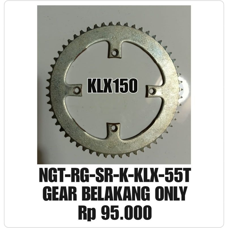 GEAR GIR NAGATA KAWASAKI KLX150 428-55T ORIGINAL