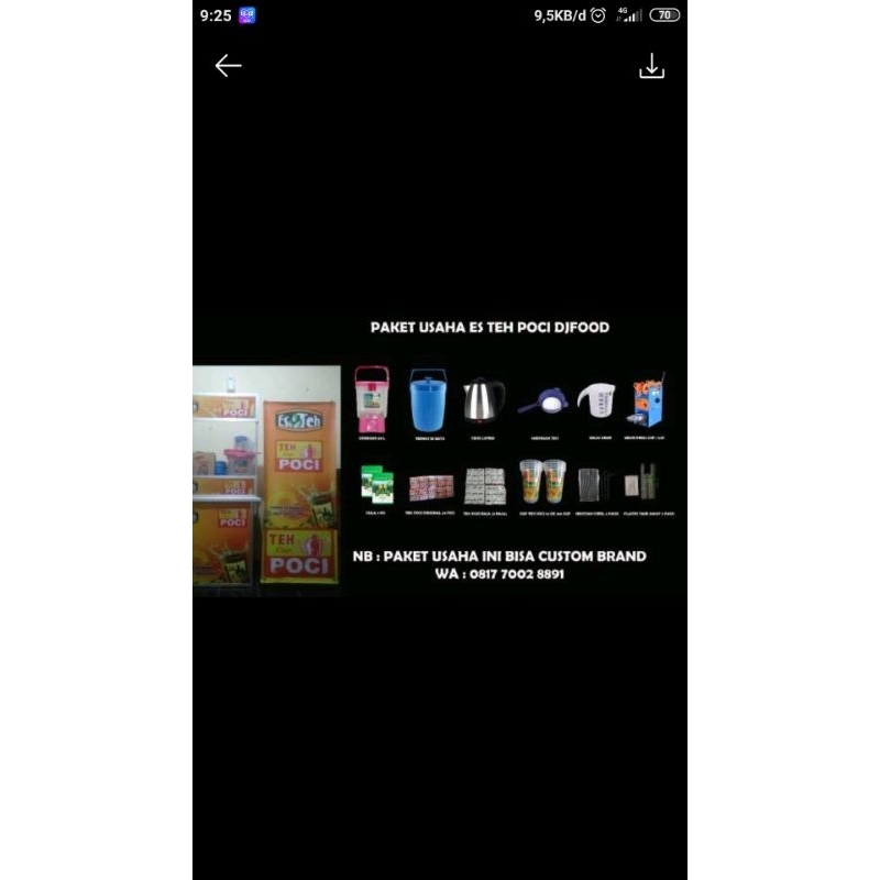 PAKET USAHA ES TEH POCI DESYANA