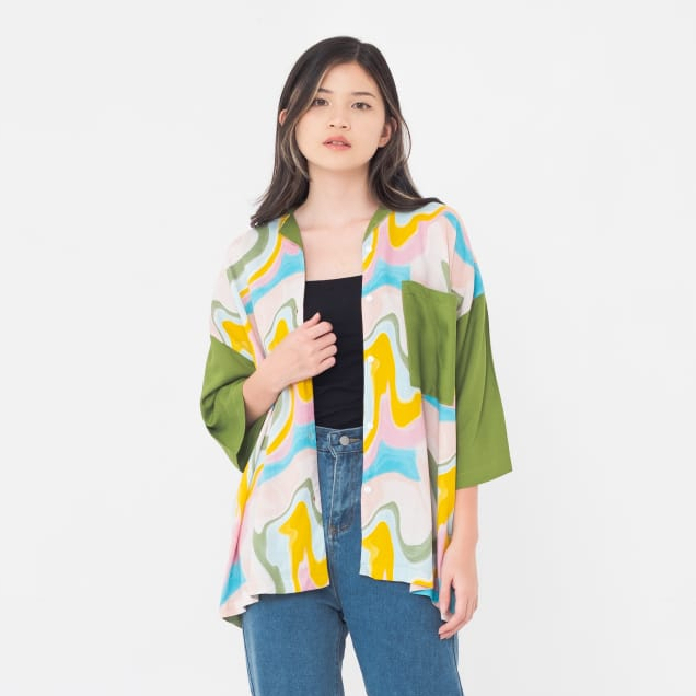 Layla Shirt Oversize Rumah Polos | Kemeja Pattern | Kemeja Wanita Oversize