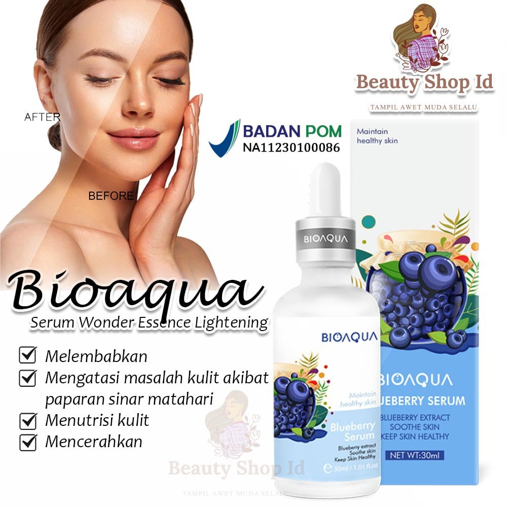 Beauty Jaya - BIOAQUA Serum Wonder Essence Lightening Blueberry Pencerah Kulit Wajah Glowing