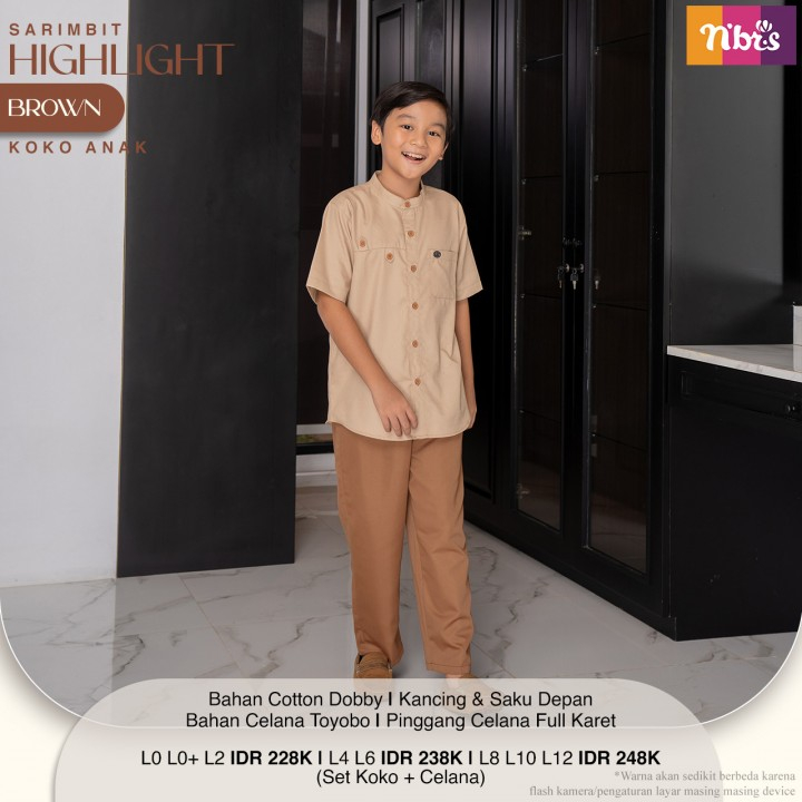 NIBRAS KOKO ANAK HIGHLIGHT BROWN 2023