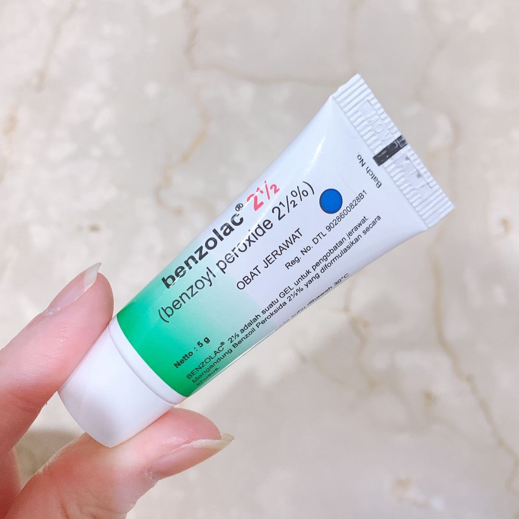 Benzolac 2.5% Cream Obat Jerawat Exp.2025 Ampuh Bpom