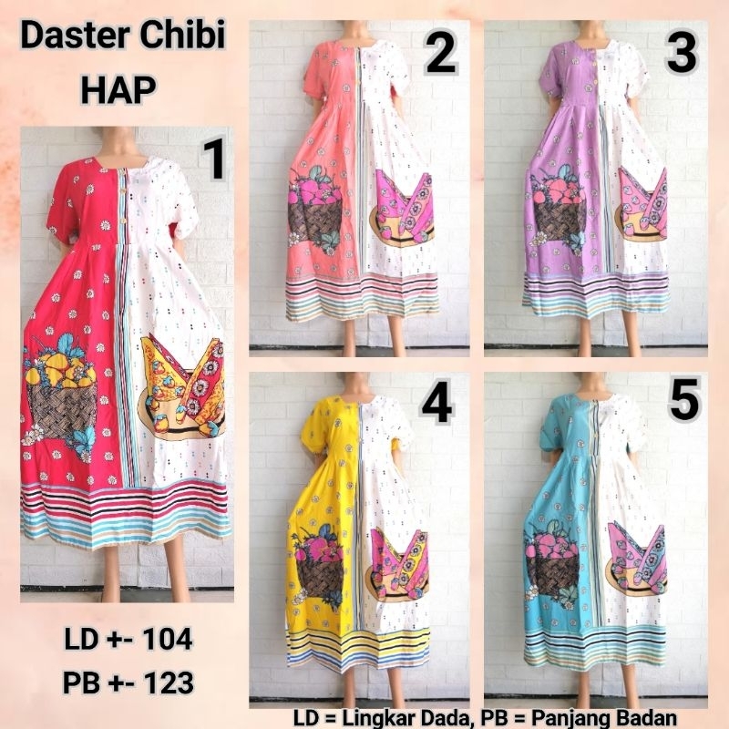 Daster Chibi Lengan HAP LD 100-102CM Adem Busui Friendly CLNGN + STRT + TGHT