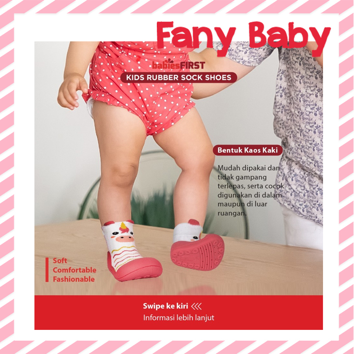 BABIES FIRST KIDS RUBBER SOCK SHOES