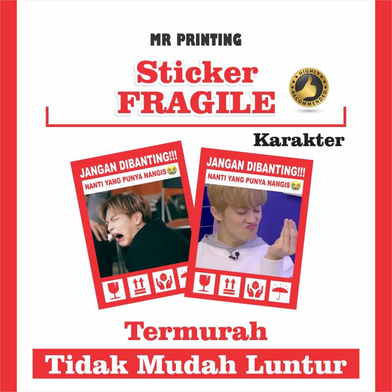 

STIKER FRAGILE KPOP MEME TERMURAH - STIKER AWAS PECAH - STIKER PECAH BELAH RECOMMENDED