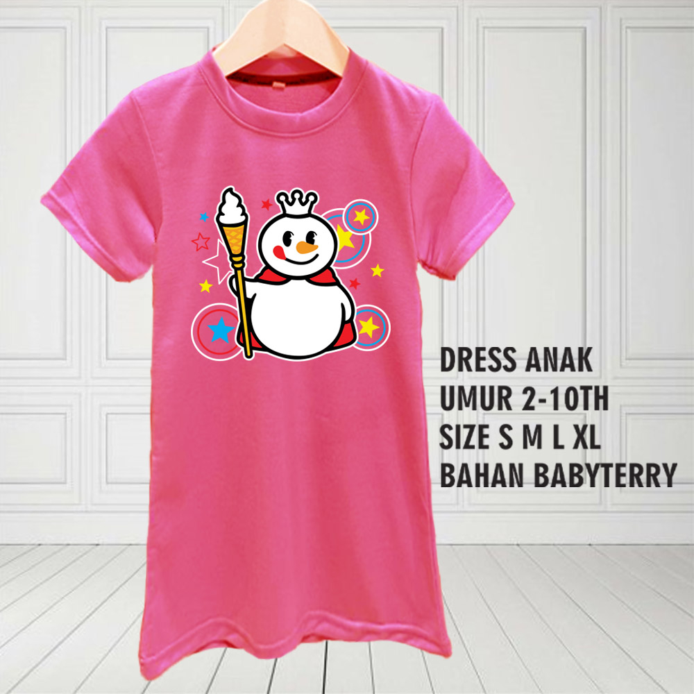 DRESS ANAK 2-10TH BAHAN BABYTERY BERKUALITAS GAMBAR MIXUE 2