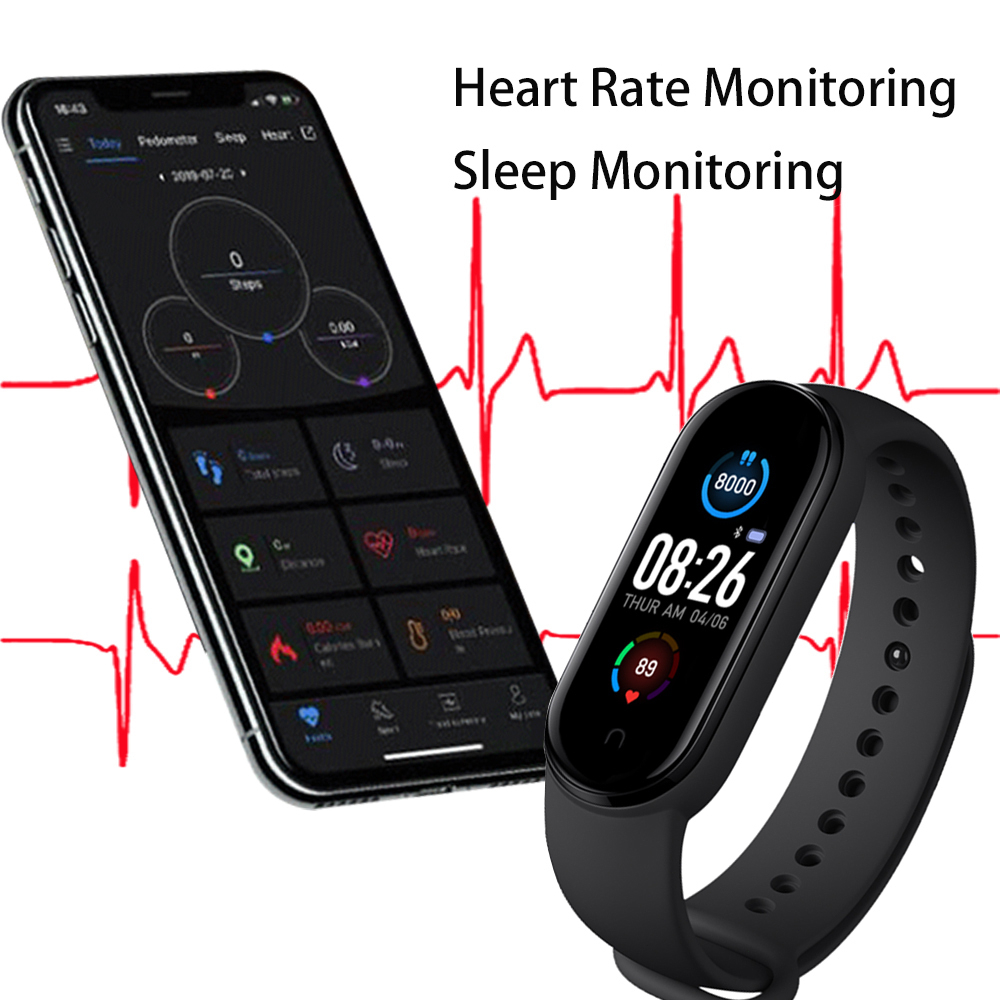 Smartwatch M5 Wristband Sport Smart Bracelet Heart Rate Blood Pressure Bluetooth Heart Rate Monitor Watch