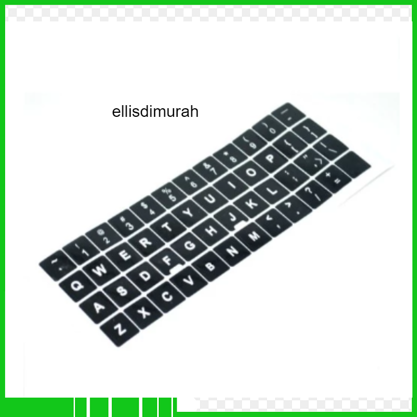 Sticker keyboard English QWERTY angka komputer laptop pc tempel huruf Terbaru