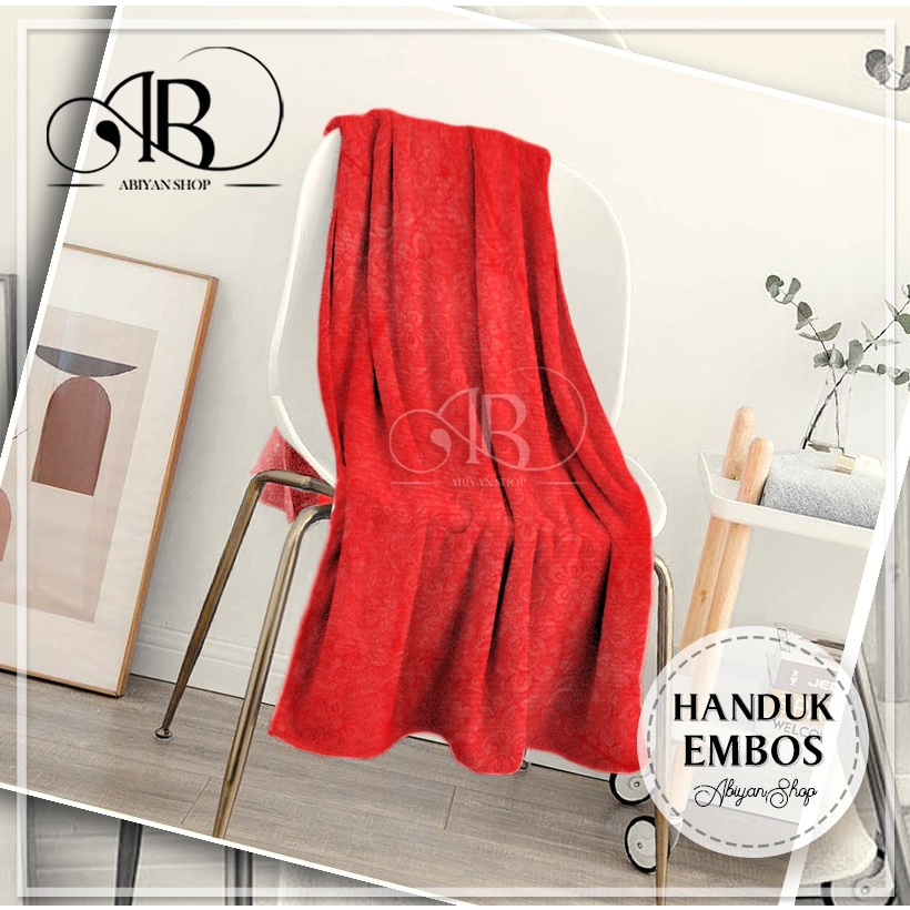 Handuk Embos Polos (COD)- Handuk Besar - Handuk Mandi Murah - Handuk Dewasa - Handuk Microfaiber