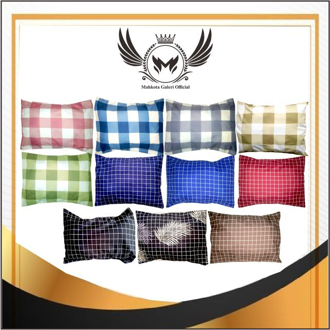 Sarung Bantal Motif Kotak