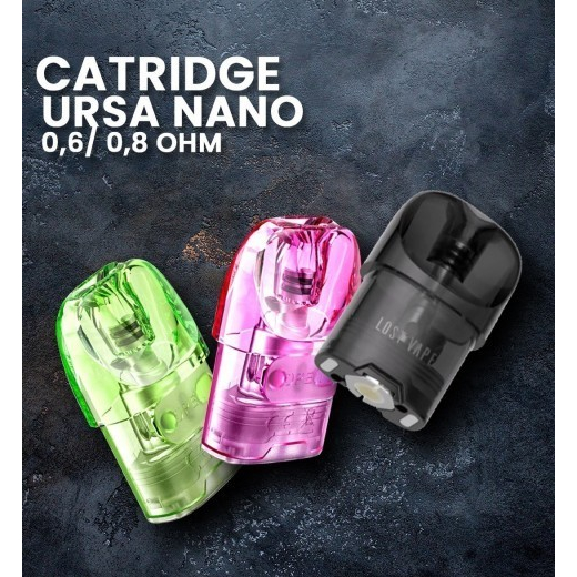 CARTRIDGE URSA NANO POD 2.5ML 0.8 / 1.0 AUTHENTIC BY LOST VAPE 3PCS