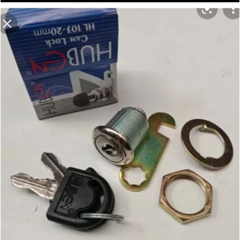 Kunci loker huben 20mm,kunci loker huben hl 103 20mm,huben cam lock 20mm