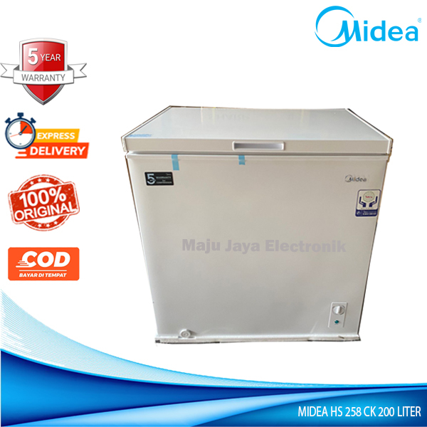 Chest Freezer MIDEA HS 258 CK 200 Liter Cooler BOX