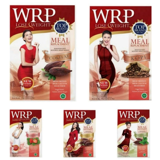 

Wrp Meal Replacement Lose Weight Cokelat/Kopi/Mocha/Strawberry 324 GR™