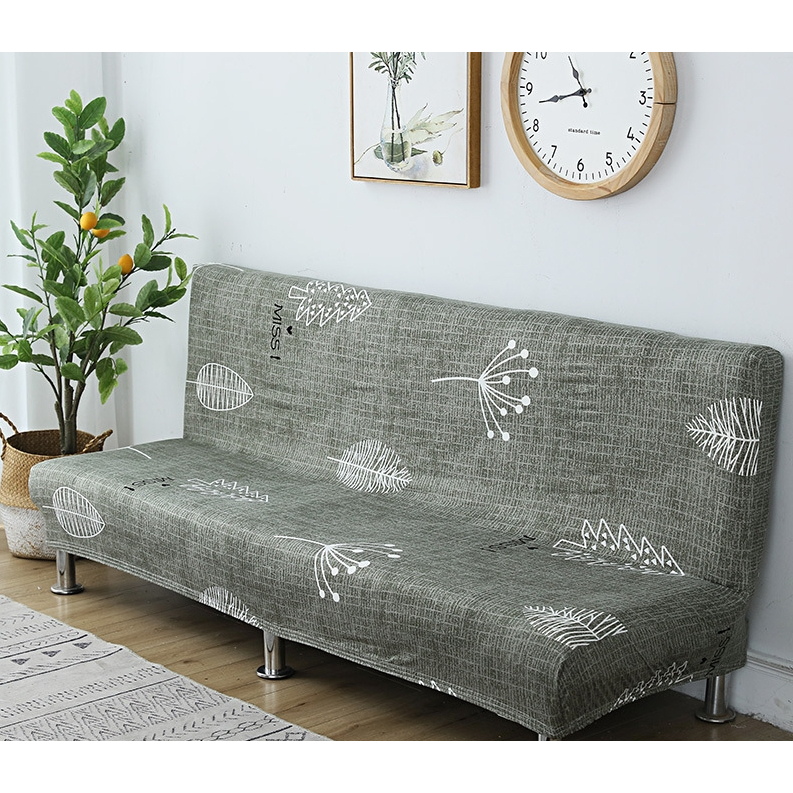 Elastic Vintage Sofa Bed Cover / Penutup Sarung Sofa Bed Elastis Shabby Floral Scandinavian