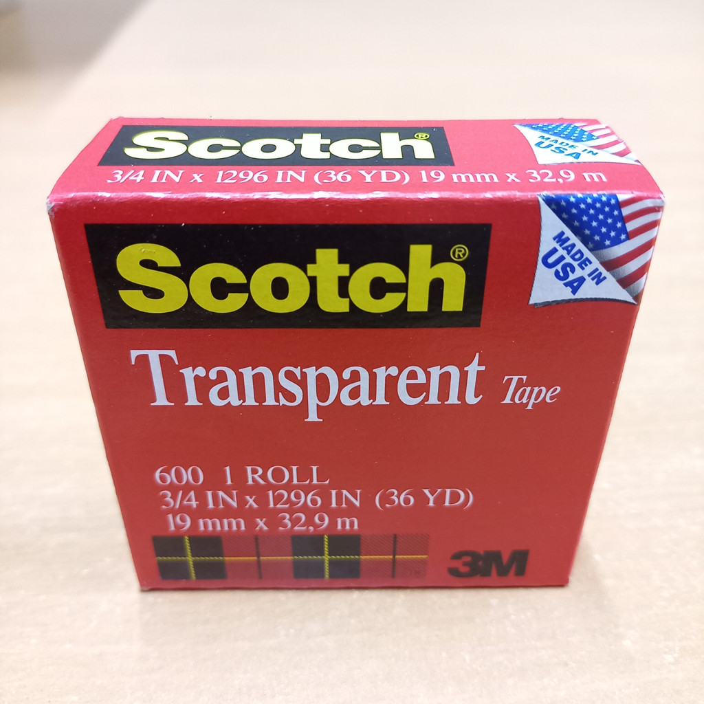 

3M Scotch Transparent Tape 600 3/4 inch