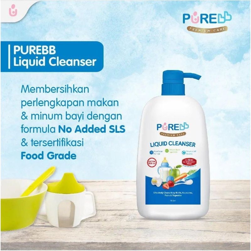 PureBB Liquid cleanser 700ml PUMP /sabun cuci botol