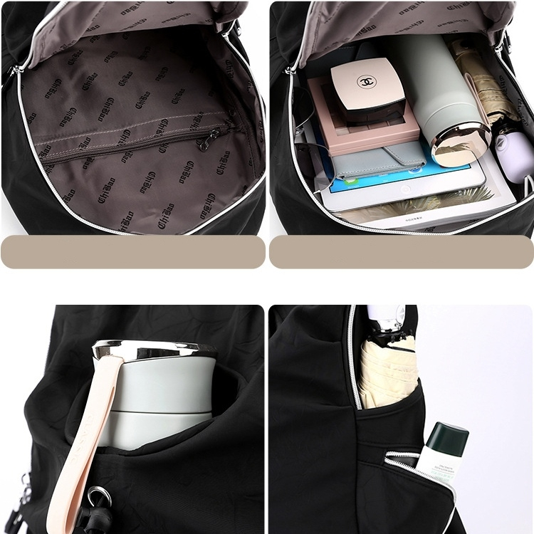 TAS RANSEL WANITA BACKPACK KOREA IMPORT KERJA GENDONG PUNGGUNG MUAT LAPTOP BESAR ANTI AIR KEKINIAN MURAH CEWEK BRANDED BATAM HITAM BACCA TA792B5 SEKOLAH KULIAH PREMIUM REMAJA