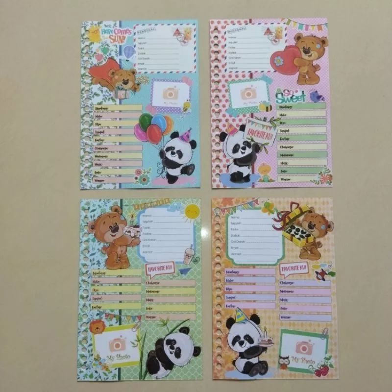 

Kertas binder biodata motif.