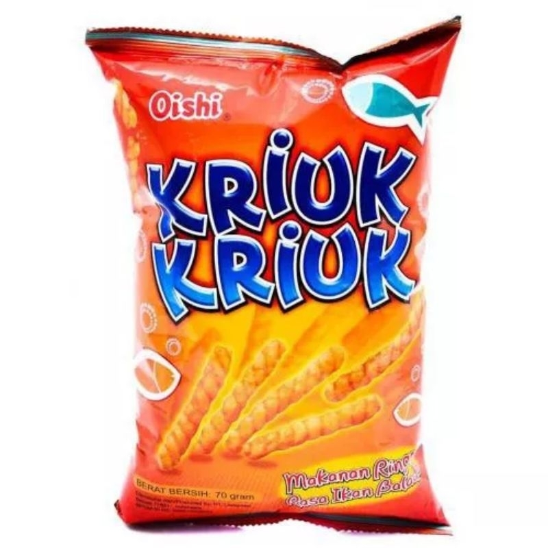 

Oishi KRIUK KRIUK rasa Ikan balado kemasan 60 gram