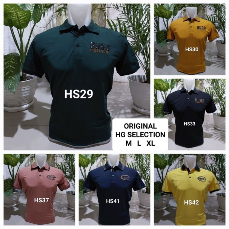 kaos HG SELECTION size  M L XL selection kerah import