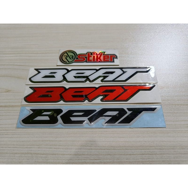 Emblem beat timbul lentur 3D emblem motor honda beat