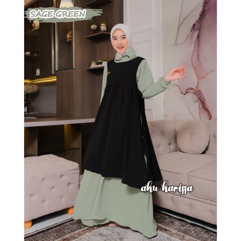 AMIRA Dress BY AKU KARISSA//Dress Outer Aku Karissa//Gamis Muslimah Aku Karissa