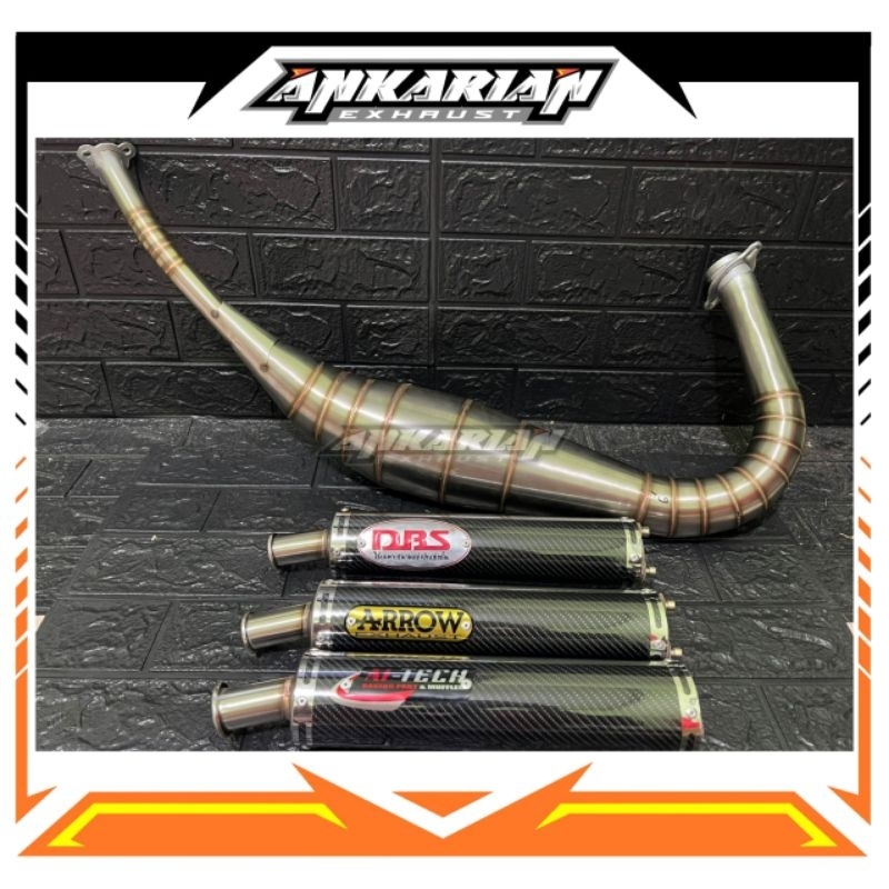 Knalpot RX King Repsol ARROW AI-TECH DBS Stiker Carbon