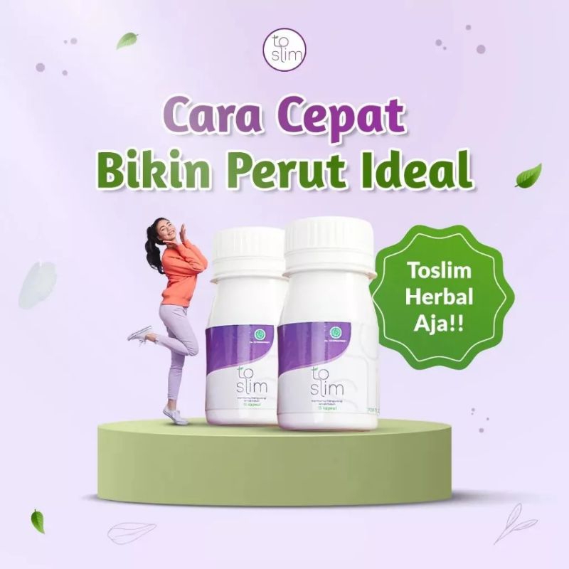 To Slim Obat Herbal Diet Turunkan Berat Badan Secara Alami New Formula