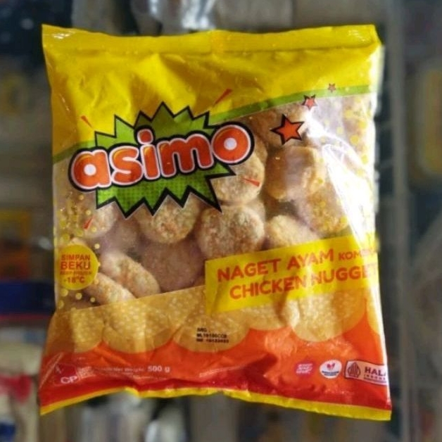 

Asimo Nugget 500gr Naget Ayam Kombinasi