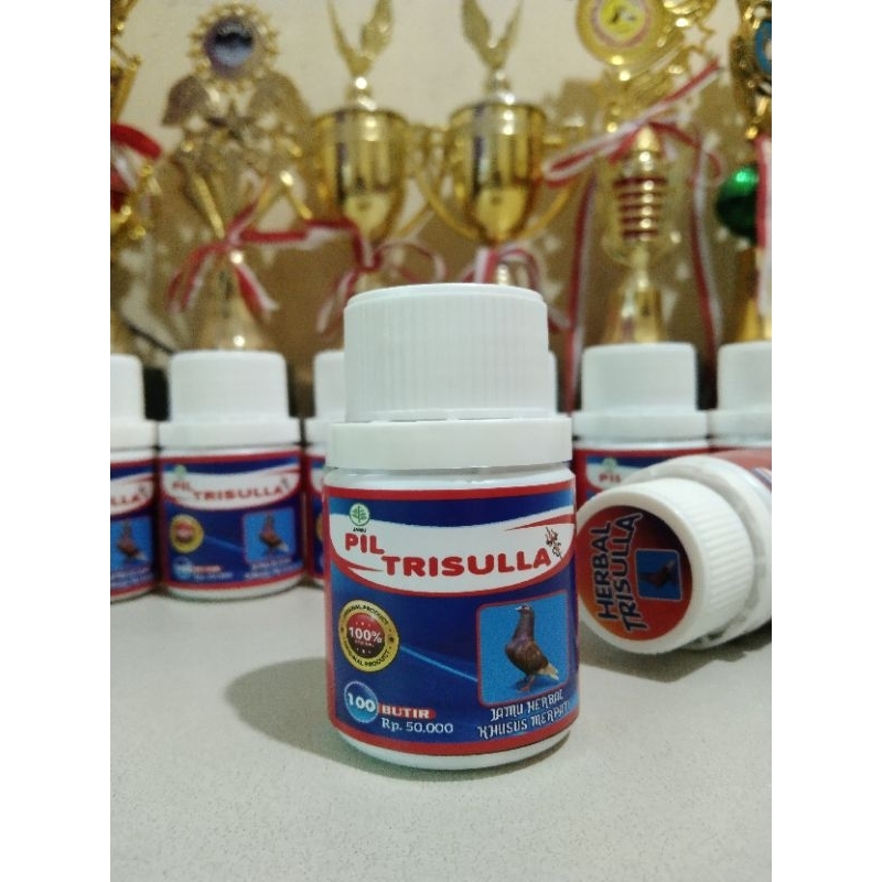 JAMU MERPATI KOLONG HERBAL PIL TRISULA 100 BUTIR MENAMBAH STAMINA DAN CC LEBIH ADUHAI Jamu Vitamin D