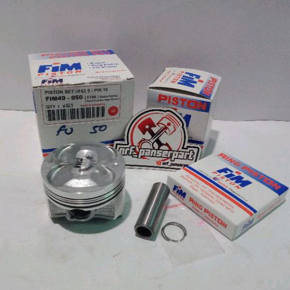 PISTON KIT SEHER SET RING SUZUKI SATRIA FU 150 STD/STANDAR 50 100 150 200 (62/62,5/63/63,5/64 MM PEN