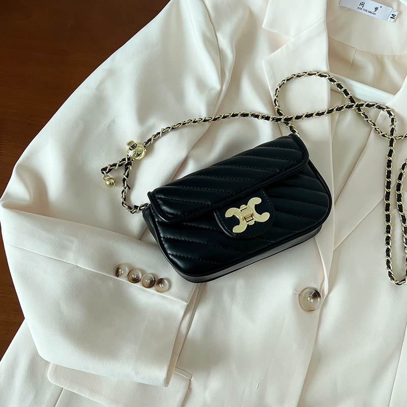 Tas Selempang Kulit Wanita Dompet Hp Cewek Rantai Luxury Mini Bag JS 8156