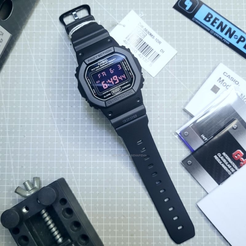 G SHOCK DW 5600 MS MILITARY SERIES JAM TANGAN CASIO