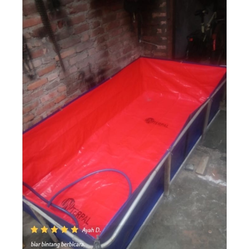 terpak buat ikan lele a3 250x50cmx50 cm tinggi nya