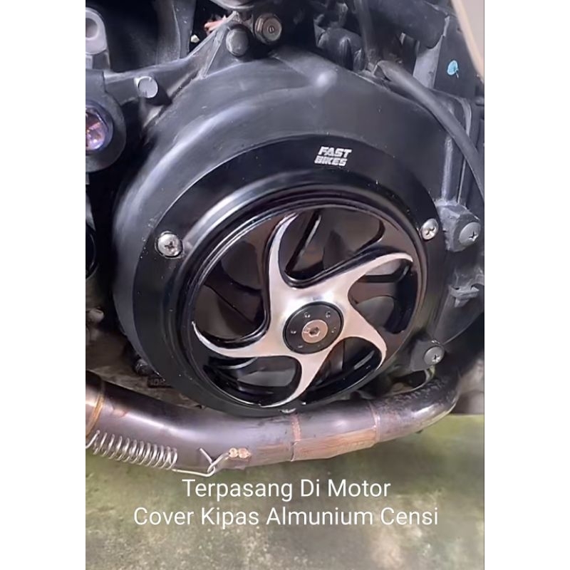 Tutup Cover Spiner Kipas Variasi Almunium Censi/Cover Radiator Censi Variasi Motor All Mio All Scoopy All Vespa Sprint Nouvo X-Ride Dill