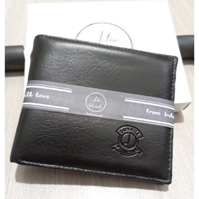 dompet MSE pria gratis dus dari anton hilmanto murah meriah berkulaitas model lipat biasa bahan kulit sintetis mahmud coklat dan hitam #dompet #dompetpria #dompetlipat #dompetlokal