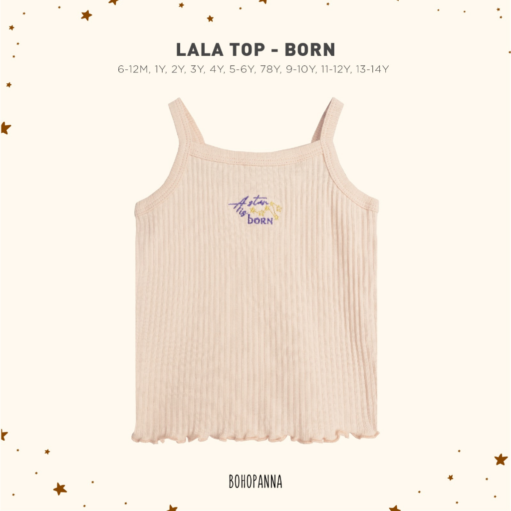 BOHOPANNA - LALA TOP - Atasan Anak Perempuan