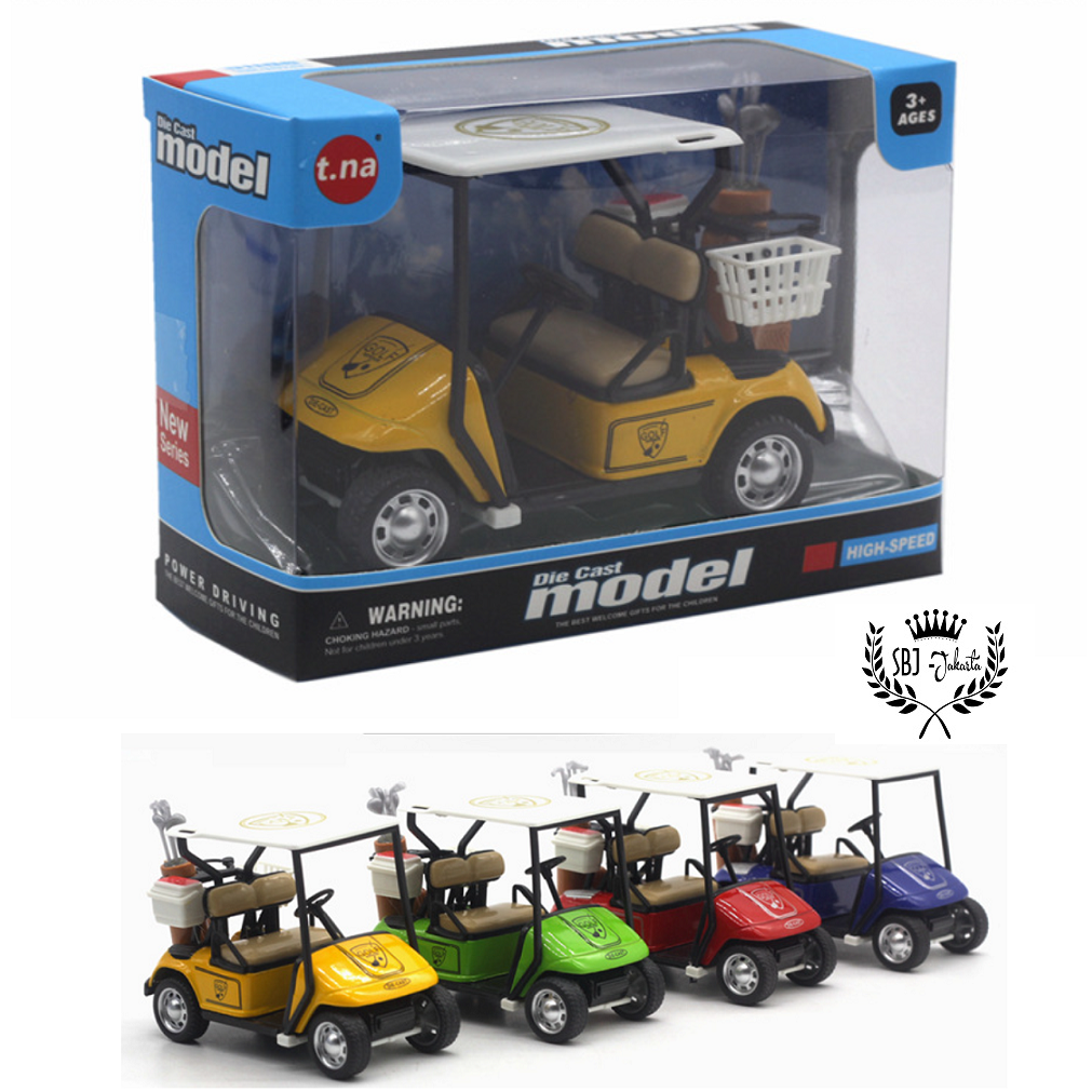 Diecast Miniatur Mobil Golf Cart skala 1:36 metal alloy series