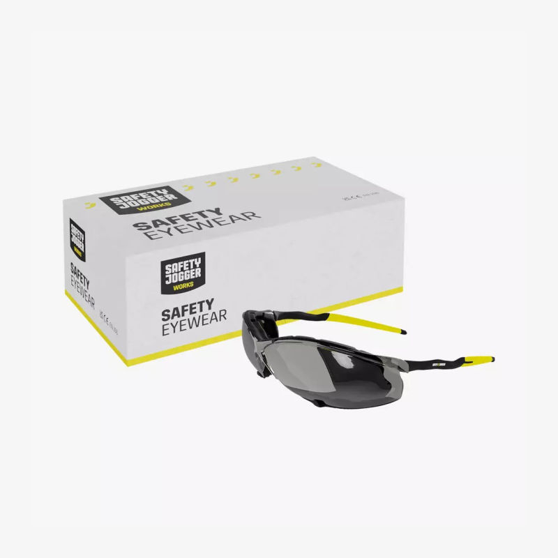 SAFETY GLASSES WITH REMOVABLE FOAM GREY ANTI FOG - TSAVO SUN